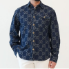 GUC*I GG 자카드 데님 셔츠