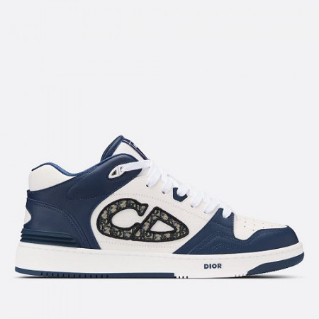 DI*R B57 미드탑 스니커즈 네이비블루 화이트