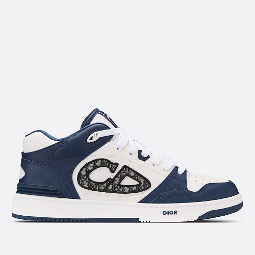 DI*R B57 미드탑 스니커즈 네이비블루 화이트