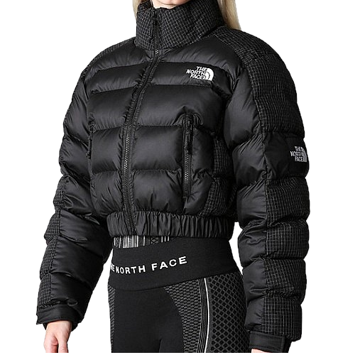 THE NORTH FACE 루스타 크롭 다운패딩 - 블랙