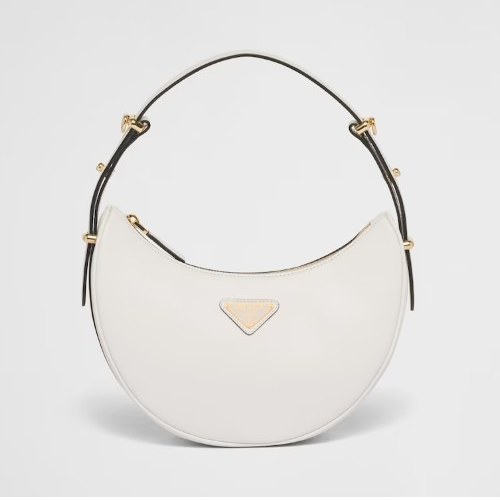 PRA*A 아르케 가죽 숄더백 화이트