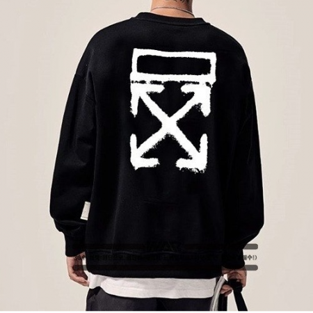 오프화*트 스프레이 페인팅 오버 백로고 티셔츠