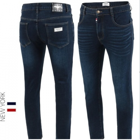 톰브*운 화이트레더 블루워싱 밍크융 슬림진