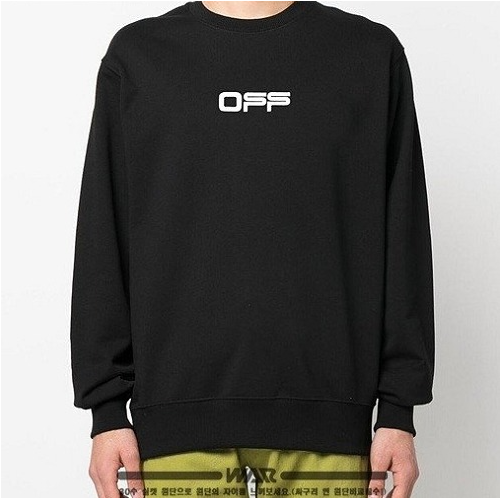 OFF-WHI*E 덩크 로우 패턴 밍크 양기모 티셔츠