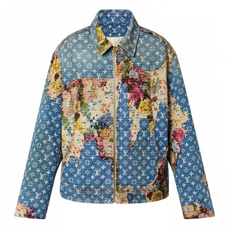 LOUIS VUITTON 디스트로이 요크 퀄티드 데님자켓