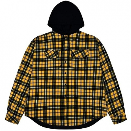 GRAILZ PROJECT G/R 리버시블 후디드 플레이드 셔츠