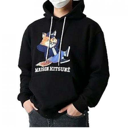 메종키*네 MAISON KITSUNE 빅드레스 전사 후드