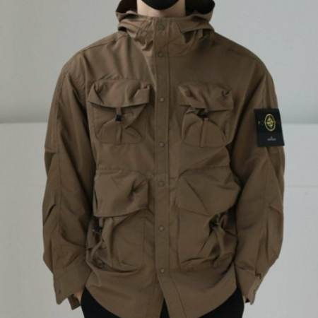 스톤아일*드 멀티포켓 MA-1 후드 자켓