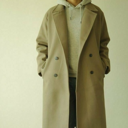 BALENCIA*A 더블 롱코트