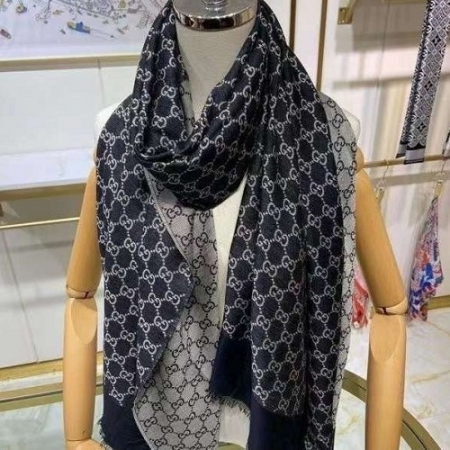 GUC*I 양면 GG 캐시미어 머플러 (수입)