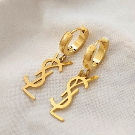 SAINT LAURE*T 심플 원터치 스틸이어링