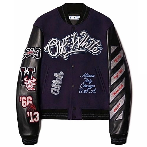 OFF-WHITE 시카고불스 바시티 자켓