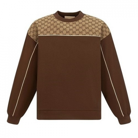 GUCCI GG 캔버스 라운드 스웻셔츠