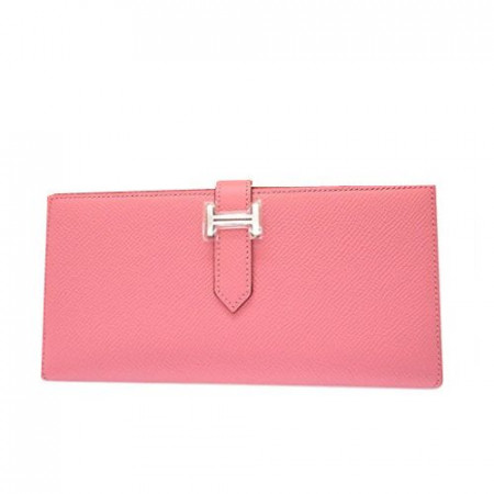 에르메스 베안 수플레 장지갑 핑크