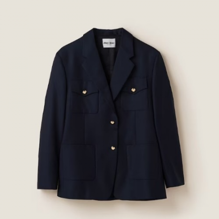 MI* M*U 싱글 브레스티드 바타비아 재킷