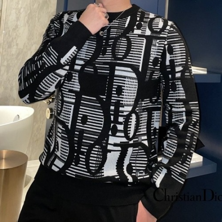 DI*R 시그니쳐 DI*R 패턴 울 니트