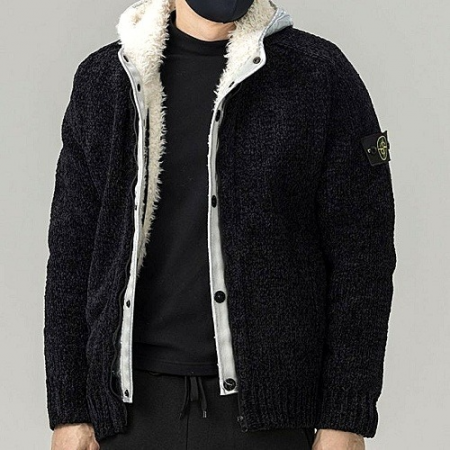 STONE ISLAND 프레지던트 셔닐 풀집업 아우터