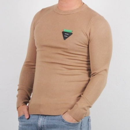 BOTTEGA VENE*A 삼각패치 라운드 니트