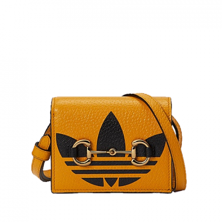 22SS GUCCI 아디다스 x 구* 홀스빗 카드 케이스 미니백