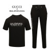 발렌시*가 BALENCIAGA X GUCCI 자수로고 반팔 트레이닝 셋업 SET