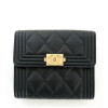 샤넬 보이 캐비어 반지갑 80734