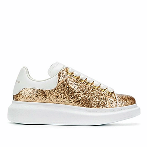 알렉산더맥퀸 골드 오버솔 스니커즈