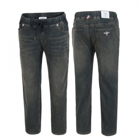 THOM BROW*E 융기모 더티청 세미테이퍼드 팬츠