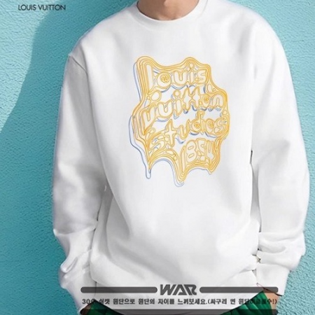 LOUIS VIUTT*N 3D 프린팅 루이 밍크양기모 티셔츠
