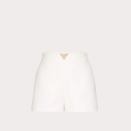 VALENT*NO 크레이프 쿠튀르 쇼츠 - 아이보리