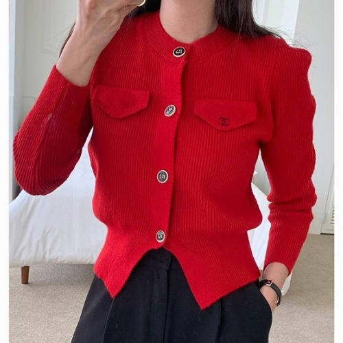 CHAN*L 넘버5 니트가디건