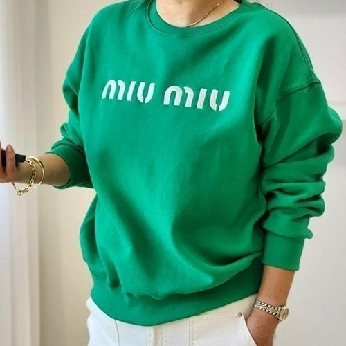 MIUM*U 자수 기모맨투맨