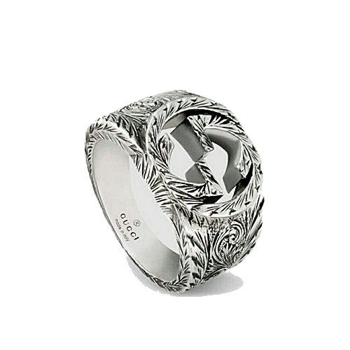 GUCCI 인터로킹 G 스틸 반지