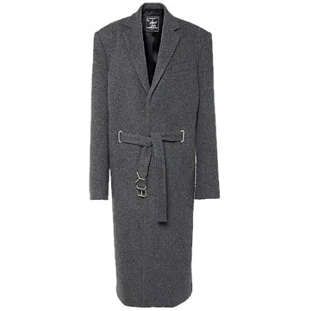 Y/PROJECT 벨티드 웨이스트 울싱글 코트