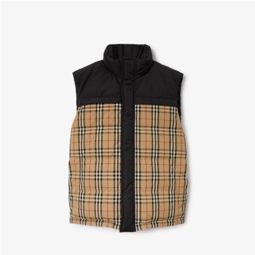 BURBER*Y 리버시블 퍼퍼 질레 - 아카이브 베이지