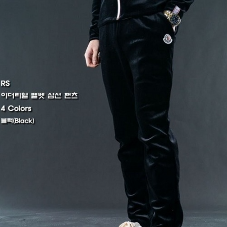 MONCL*R 이더리얼 벨벳 삼선 팬츠