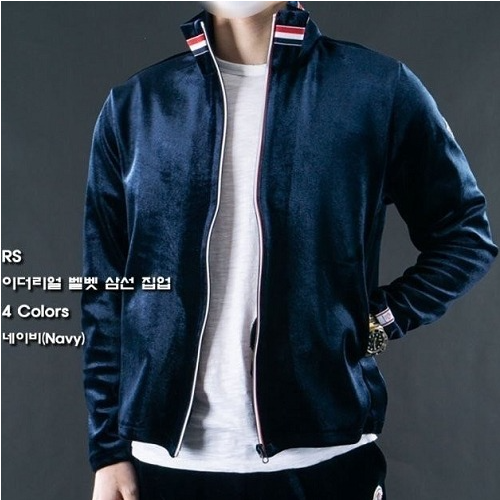 MONCL*R 이더리얼 벨벳 삼선 집업