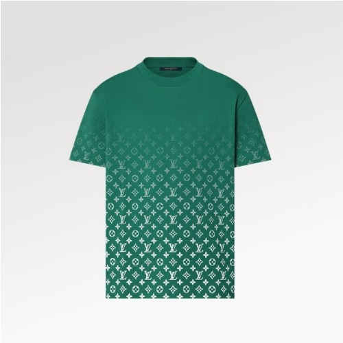 LOUIS VUIT*ON 모노그램 그라디언트 코튼 티셔츠 - 베르