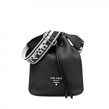 프*다 PRADA 가죽 버킷 백 - 블랙