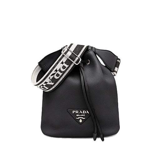 프*다 PRADA 가죽 버킷 백 - 블랙