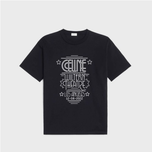 CEL*NE WILTERN 티셔츠 코튼 저지 - 블랙