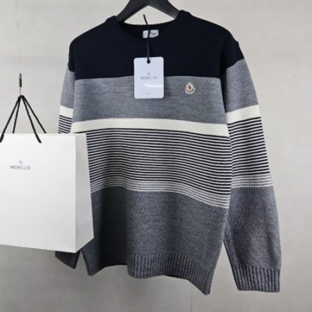 MONCL*R 와펜 스트라이프 니트 (신상)