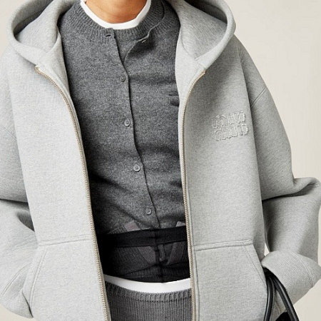 미우 MIUMIU 플루피로 고드 후디집업