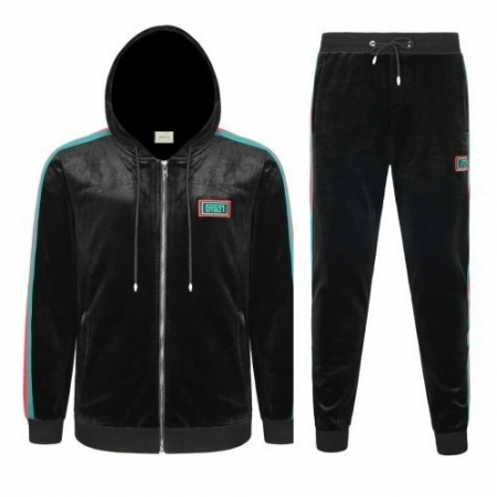 GUC*I G벨벳 후드집업 세트