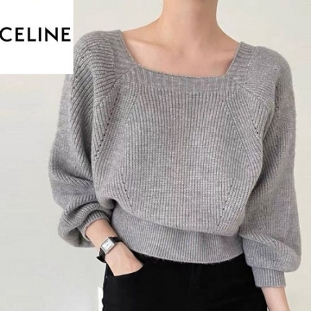 CELI*E 스퀘어넥 니트