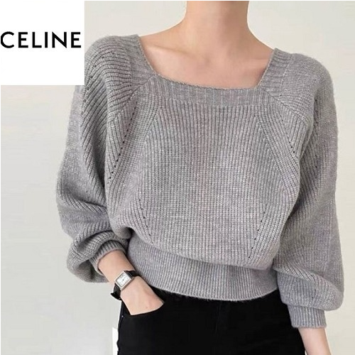 CELI*E 스퀘어넥 니트