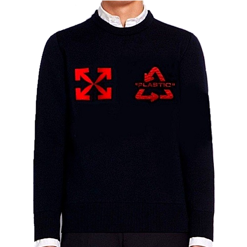 오프화*트 PLASTIC 니트