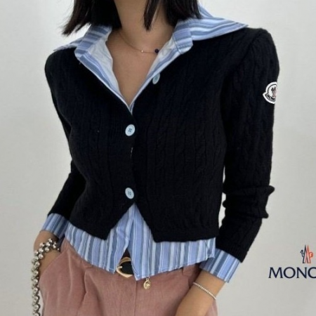 MONCL*R 셔츠 믹싱가디건