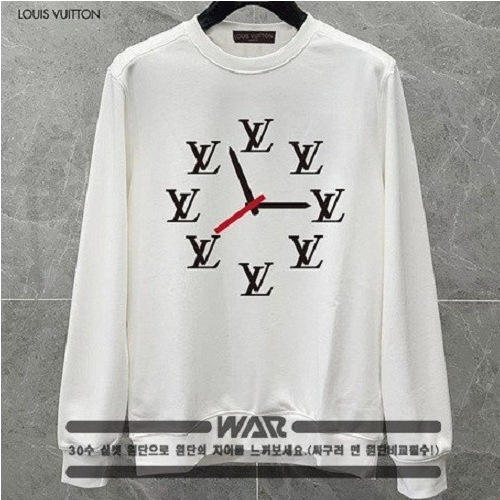 LOUIS VUITT*N 클락 포인트 밍크양기모 티셔츠