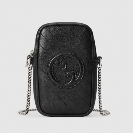 GUC*I 블론디 미니백 - 블랙 레더