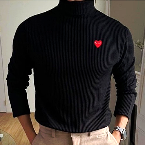 꼼데 COMME des GARÇONS 골지 폴라 티셔츠